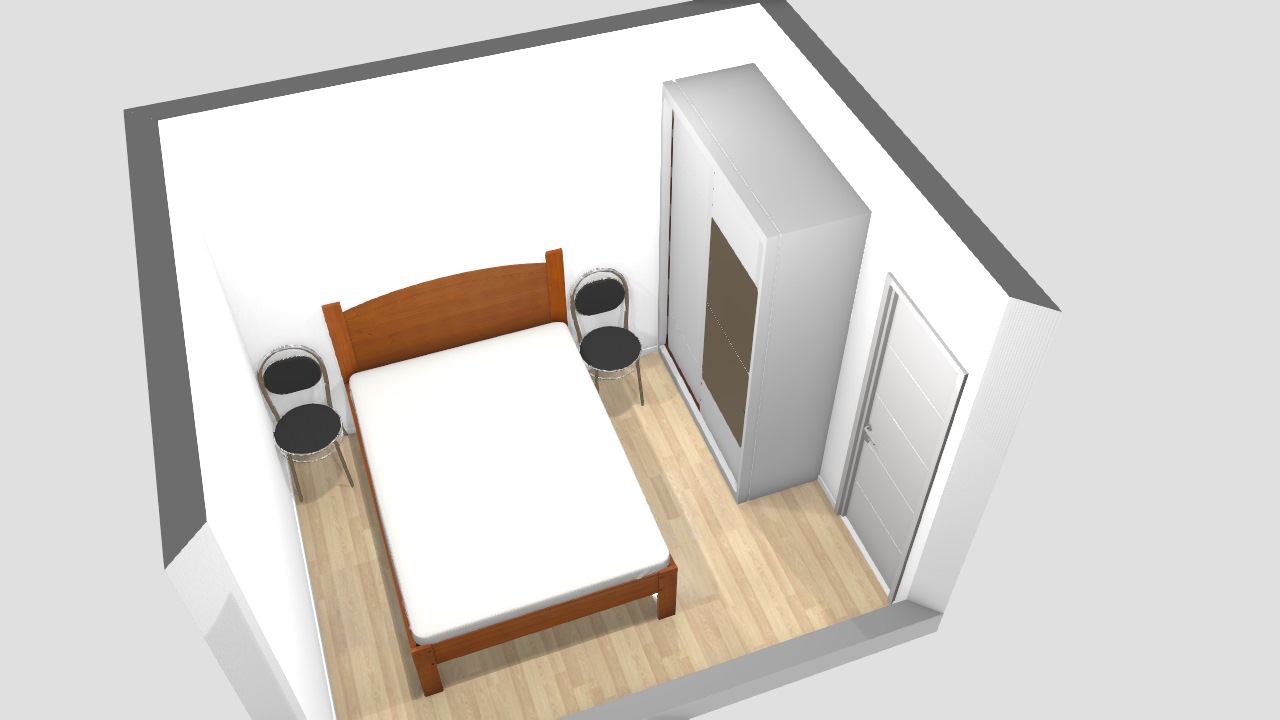Meu projeto quarto do casal com os nossos móveis no Mooble