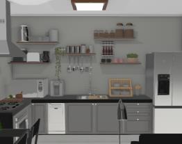 Cozinha e sala pequeno