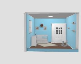 simulação quarto de bebe menino