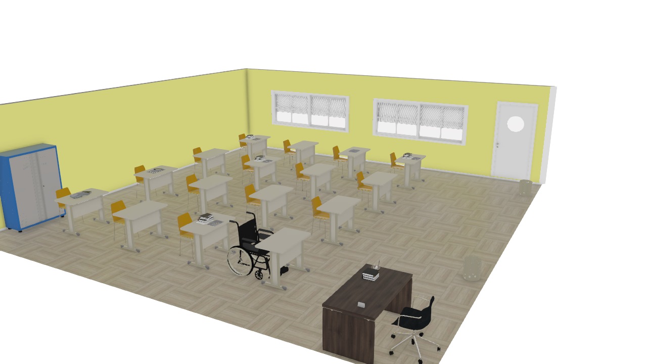 Sala de aula adaptada
