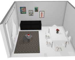 Uma sala simples e moderna