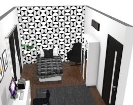 Quarto preto e branco