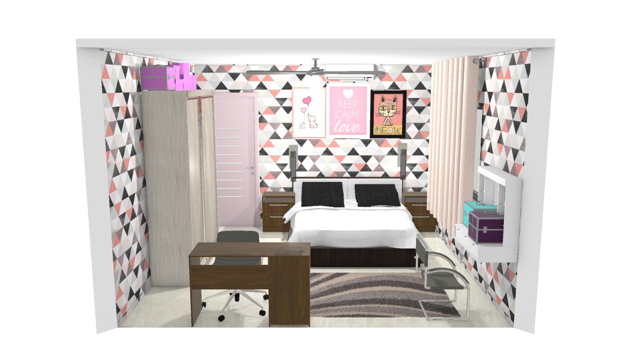 Quarto feminino para adolescente 