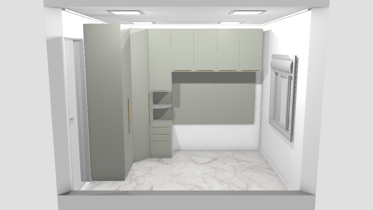 Quarto - Canto Closet 1 Porta / Mesa Lateral