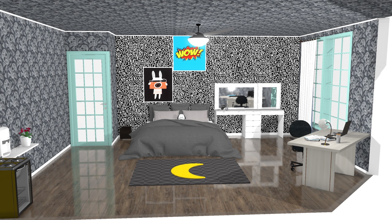 quarto rock para meninas