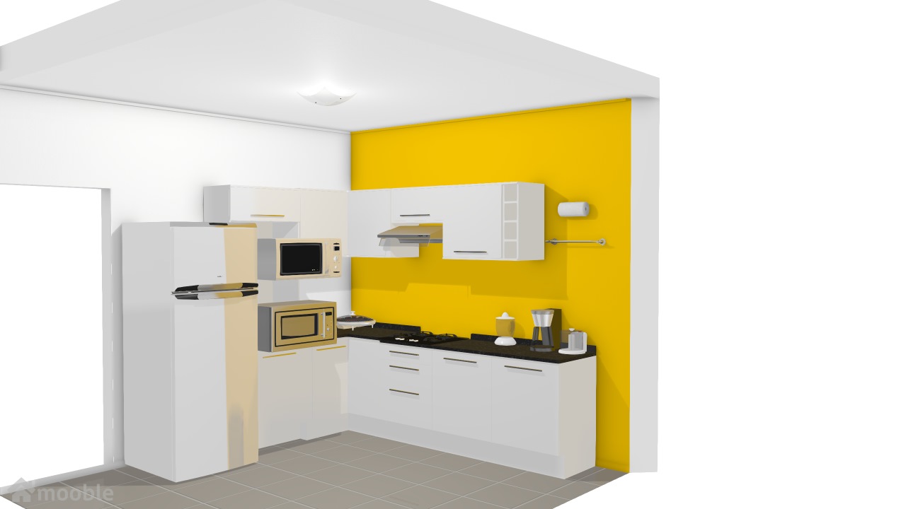 cozinha unique amarela
