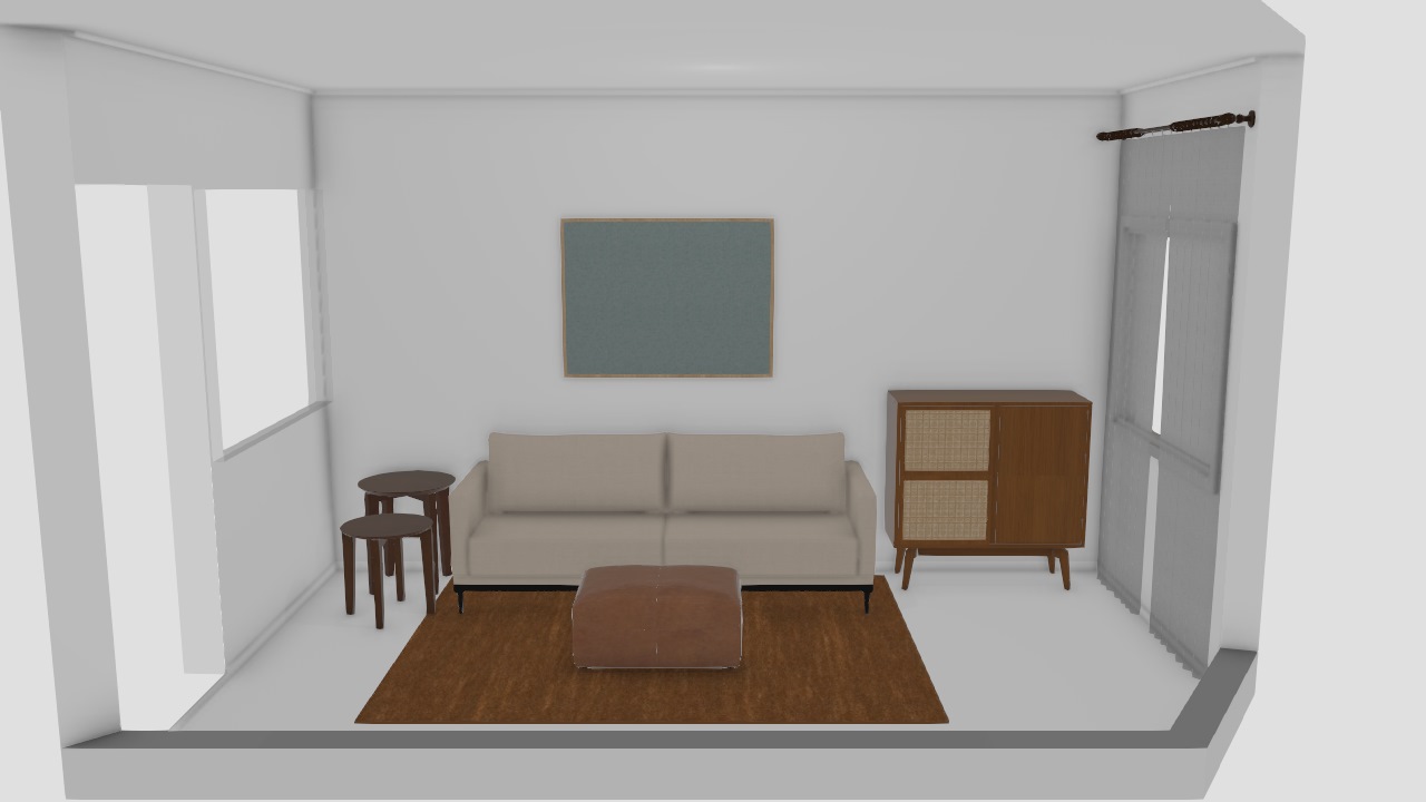 sofa nalu + rack branco