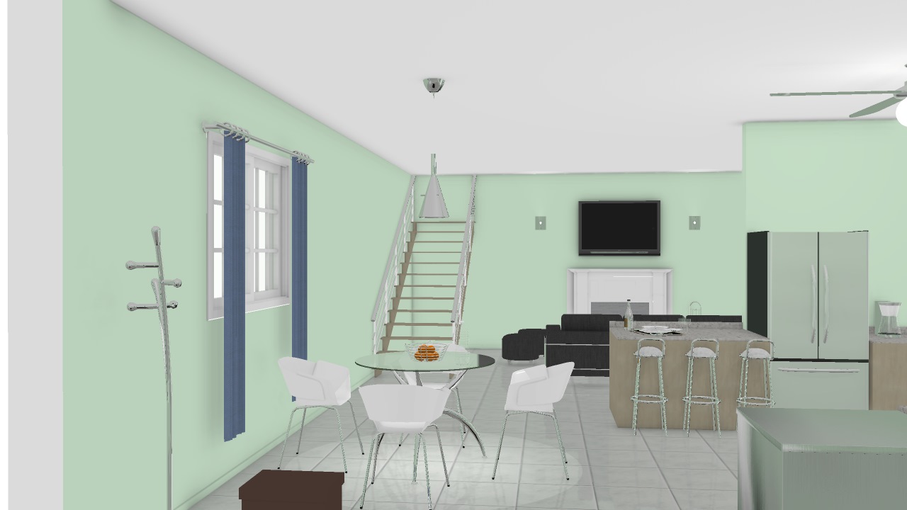 Kitchen and Living Room