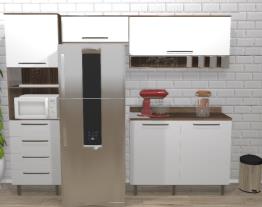 Cozinha Evolution Plus Tannat e Legno Crema | 6 peças Batrol Móveis