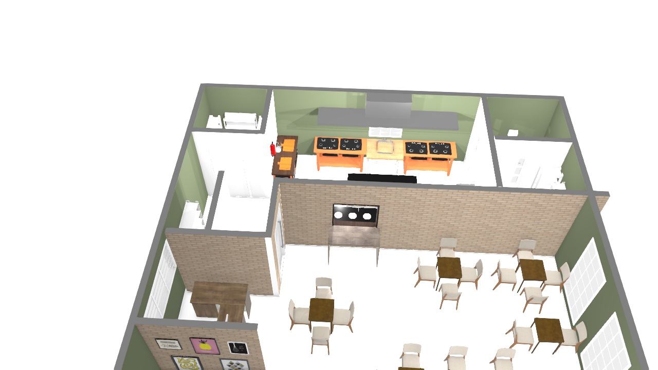cafeteria pleici de RogerioSkylab | Planta 3D - Mooble
