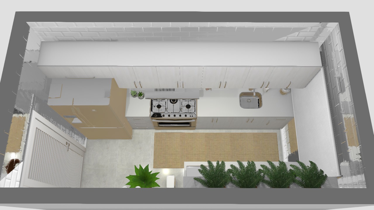 Mini cozinha de apartamento