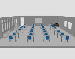 Sala de aula  baixo orçamento