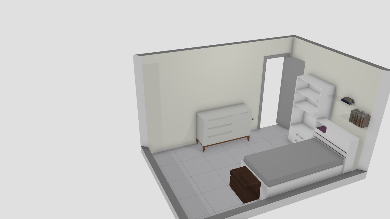 Quarto Crianças com cama bau + GR Geom 