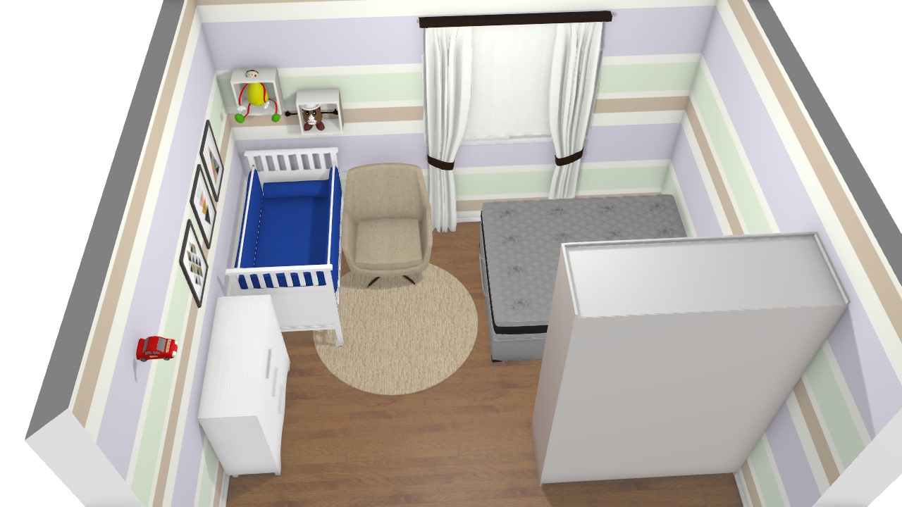 simulação quarto de bebe 