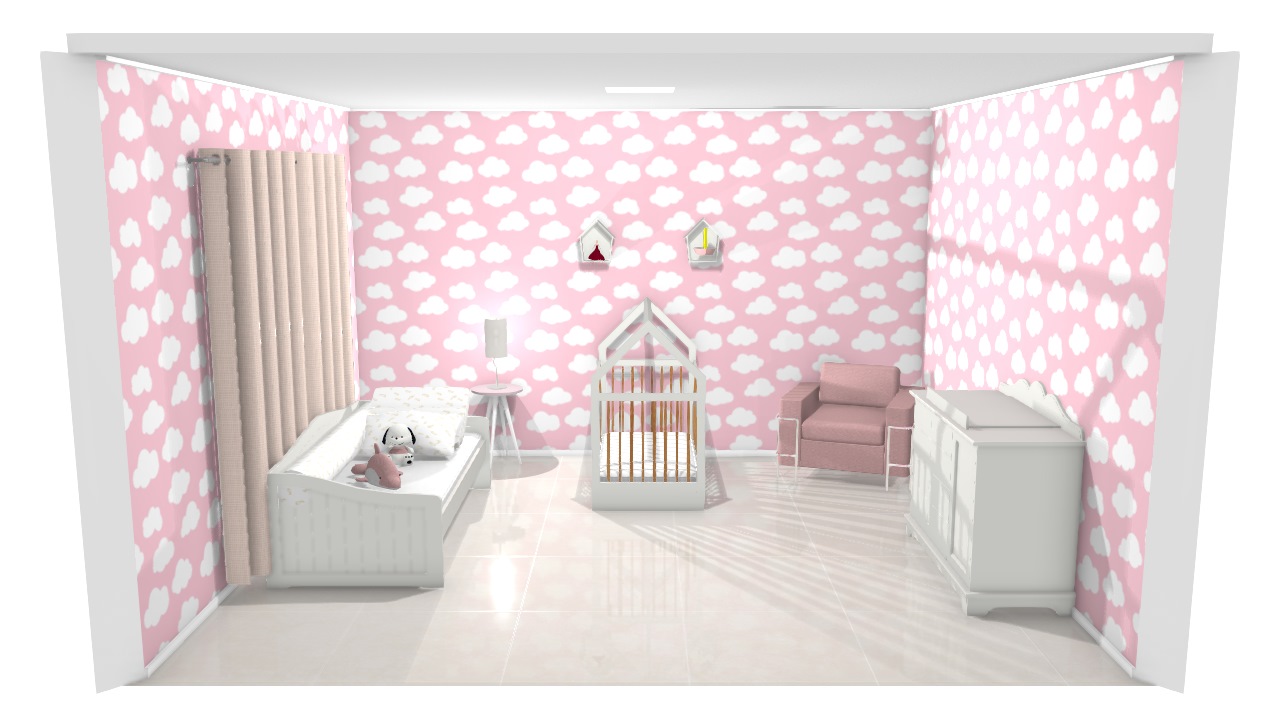 Quarto de bebe feminino estilo montessoriano  todo rosa