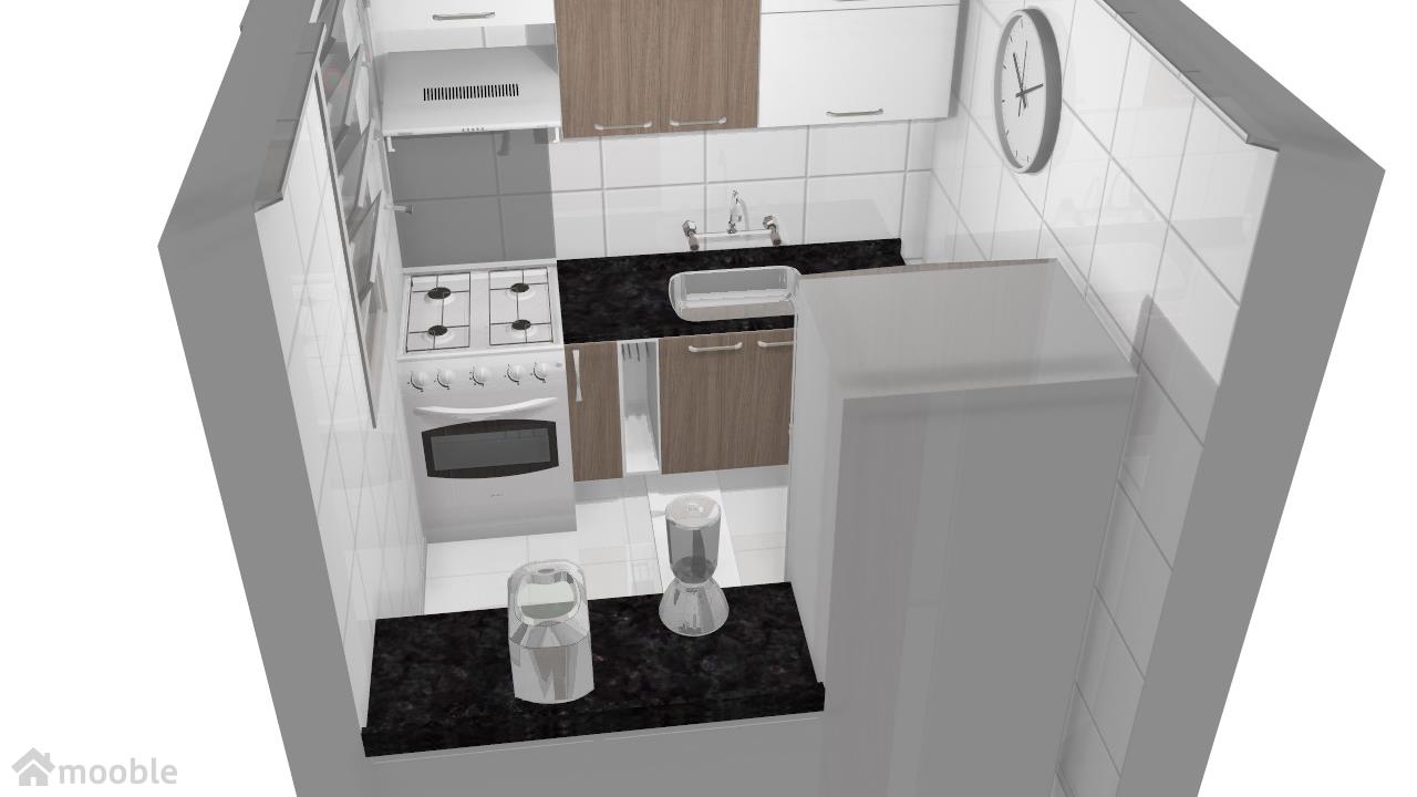 Cozinha branca com Teka 2 - Granito Café Imperial