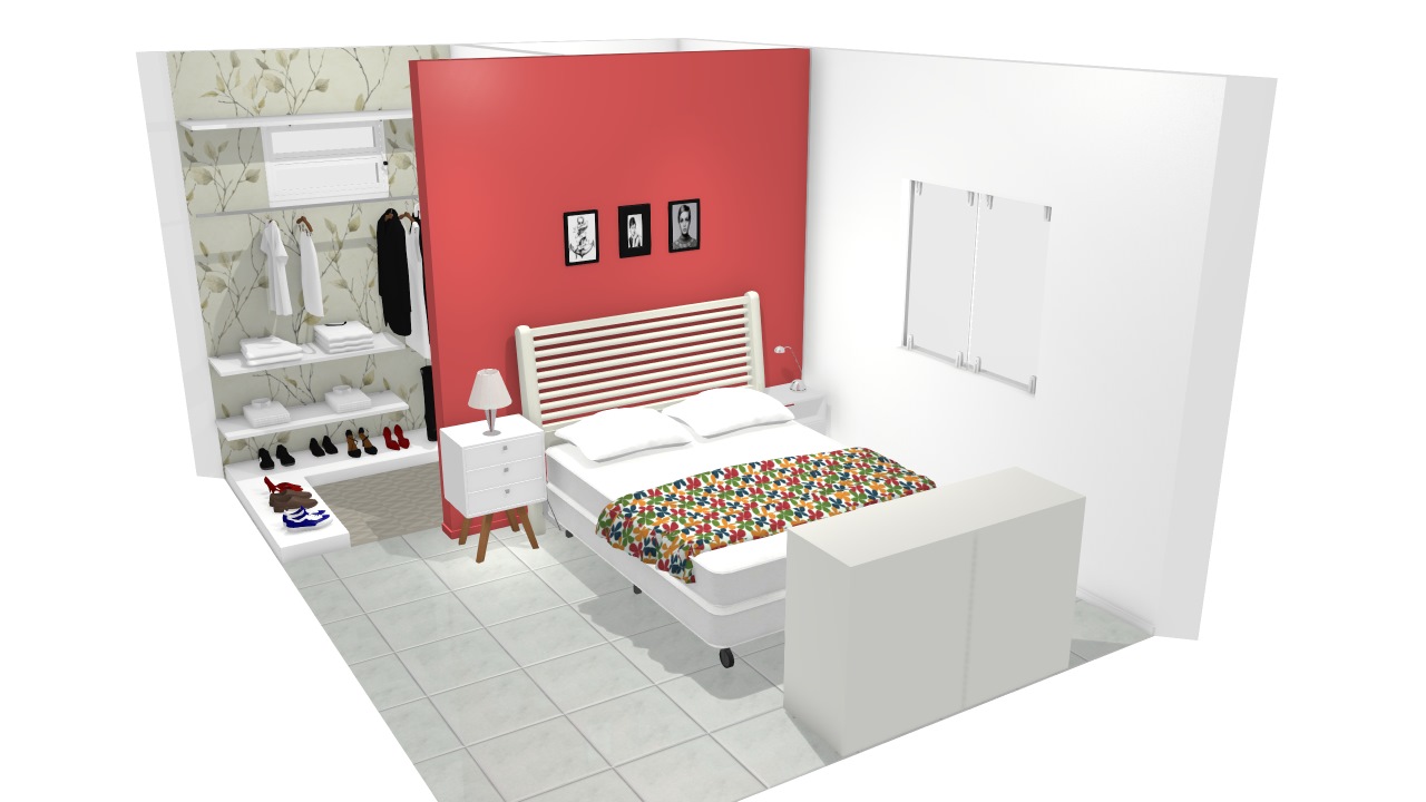 Quarto Com Closet Embutido