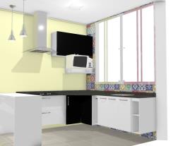 Ambientes integrados:  Sala e Cozinha 