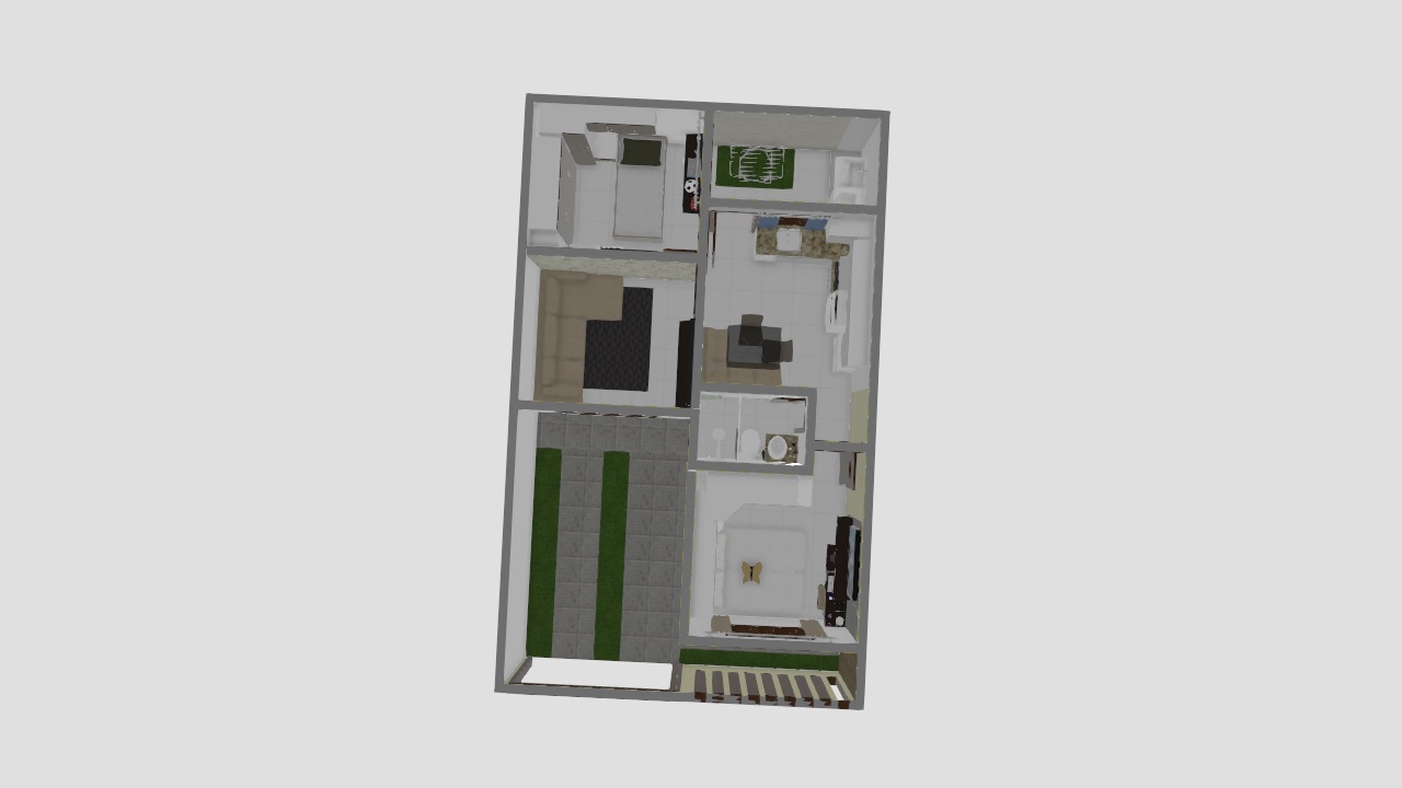 casa em terreno de 10x6 (60 mestros quadrados total