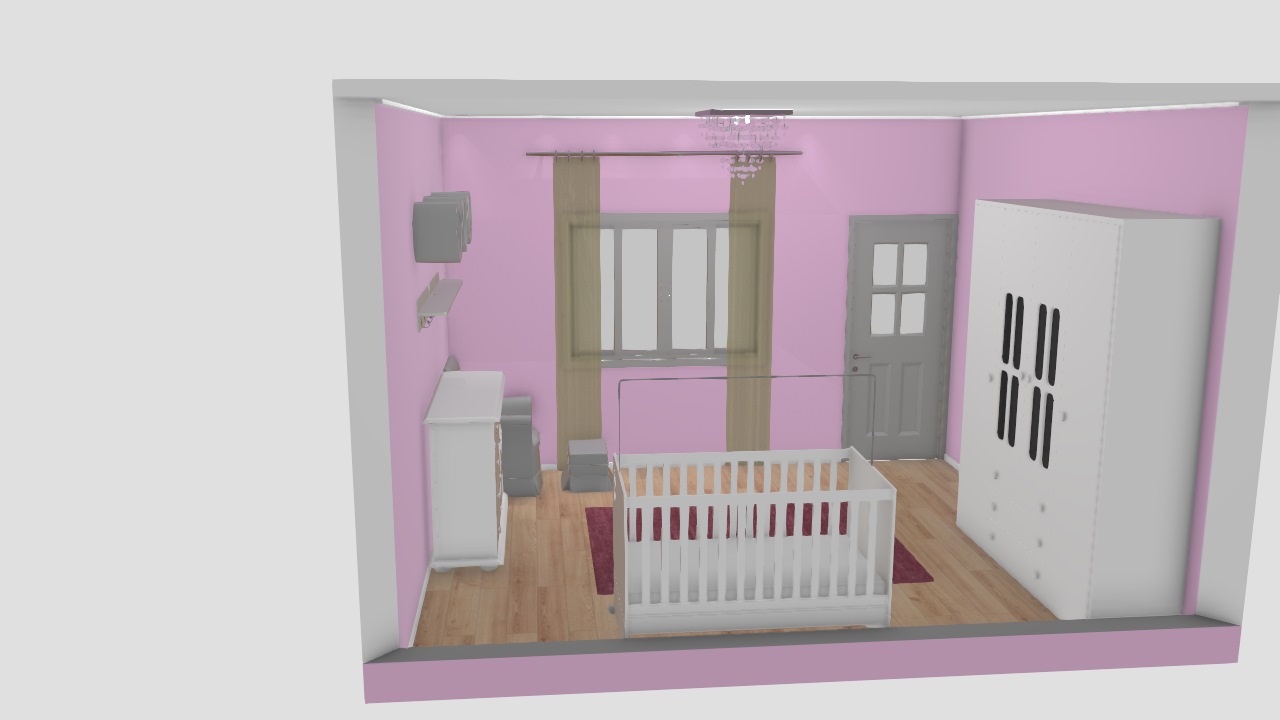 simulação quarto de bebe menino