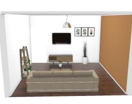 Sala simples e moderna 