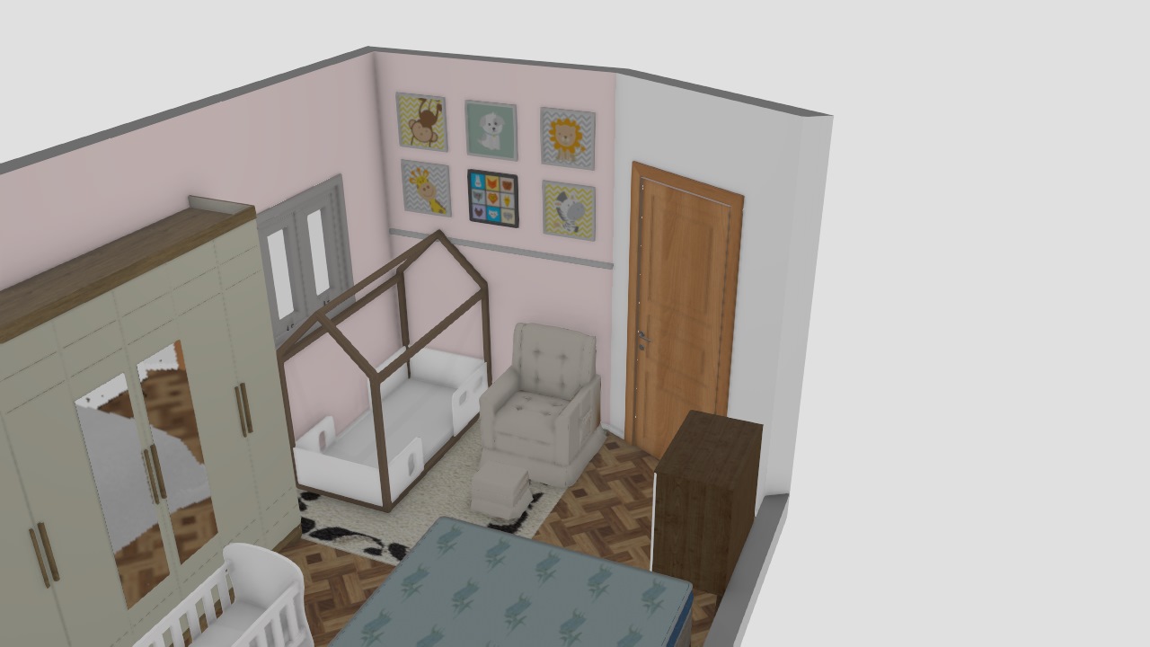 simulação quarto de bebe menina 1