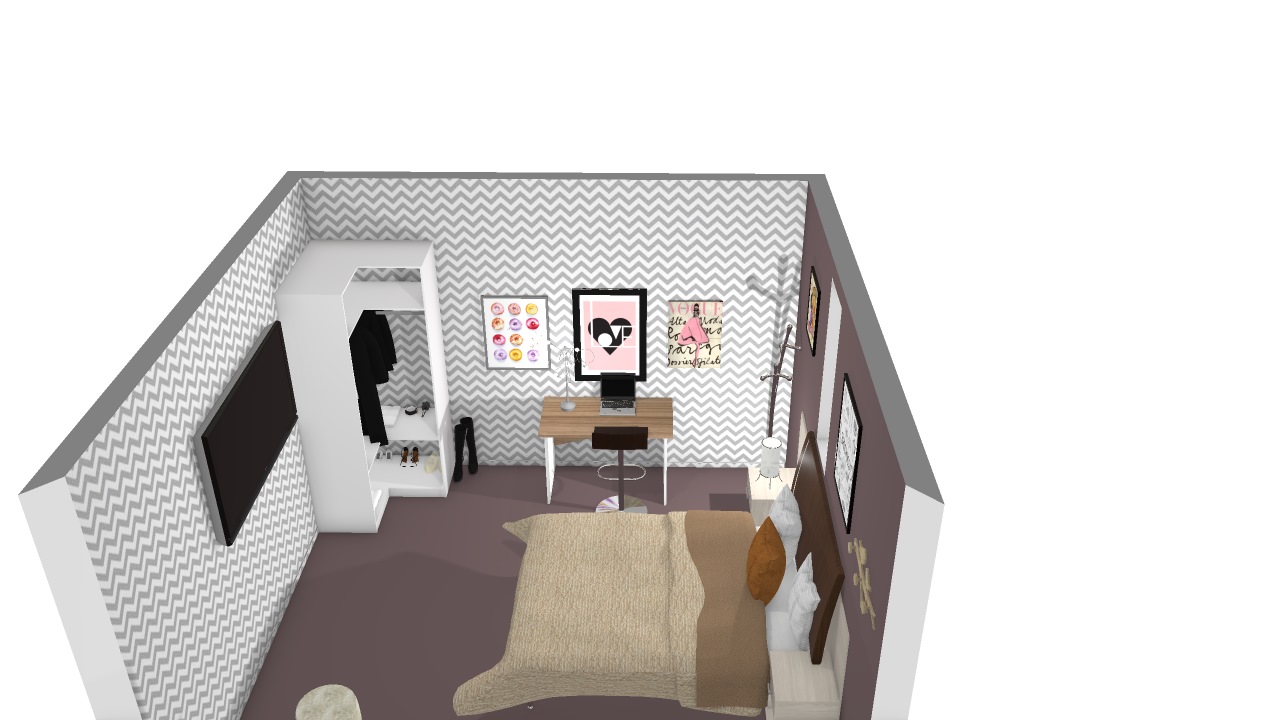 quarto menina jovem