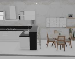 Sala/Cozinha com mesa
