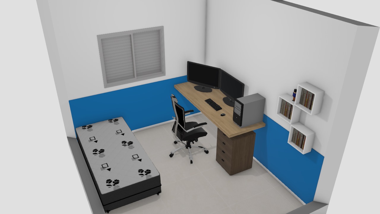 Quarto modelo reto