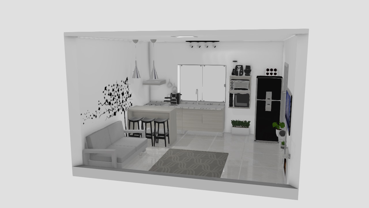 Meu projeto- Sala de estar/cozinha