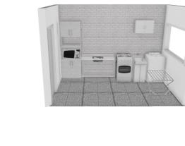 Cozinha/lavanderia e quarto