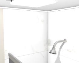 Prédio - Banheiro social opção com arandela - luz acesa