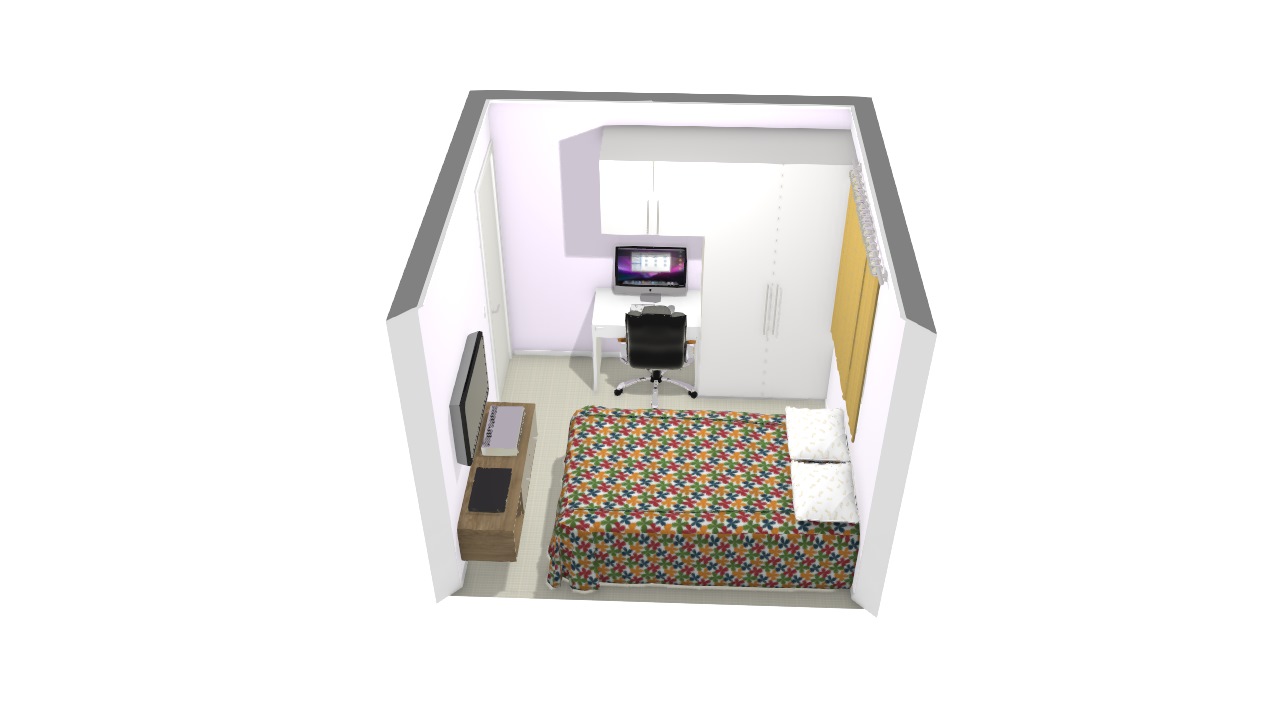 Quarto pequeno planejado