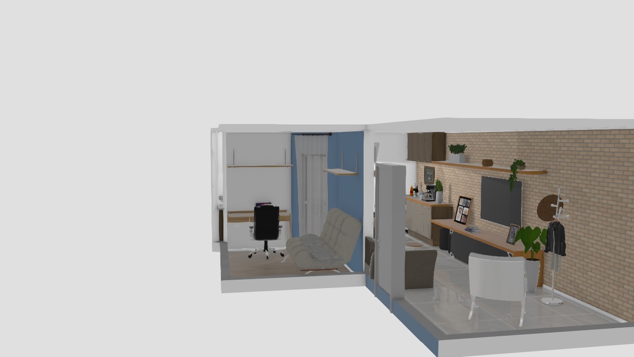 Meu projeto Kappesberg - sala e terraço escritorio