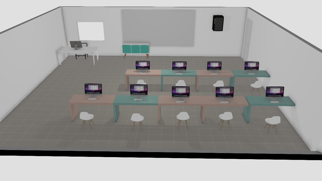 Sala de informática da escola