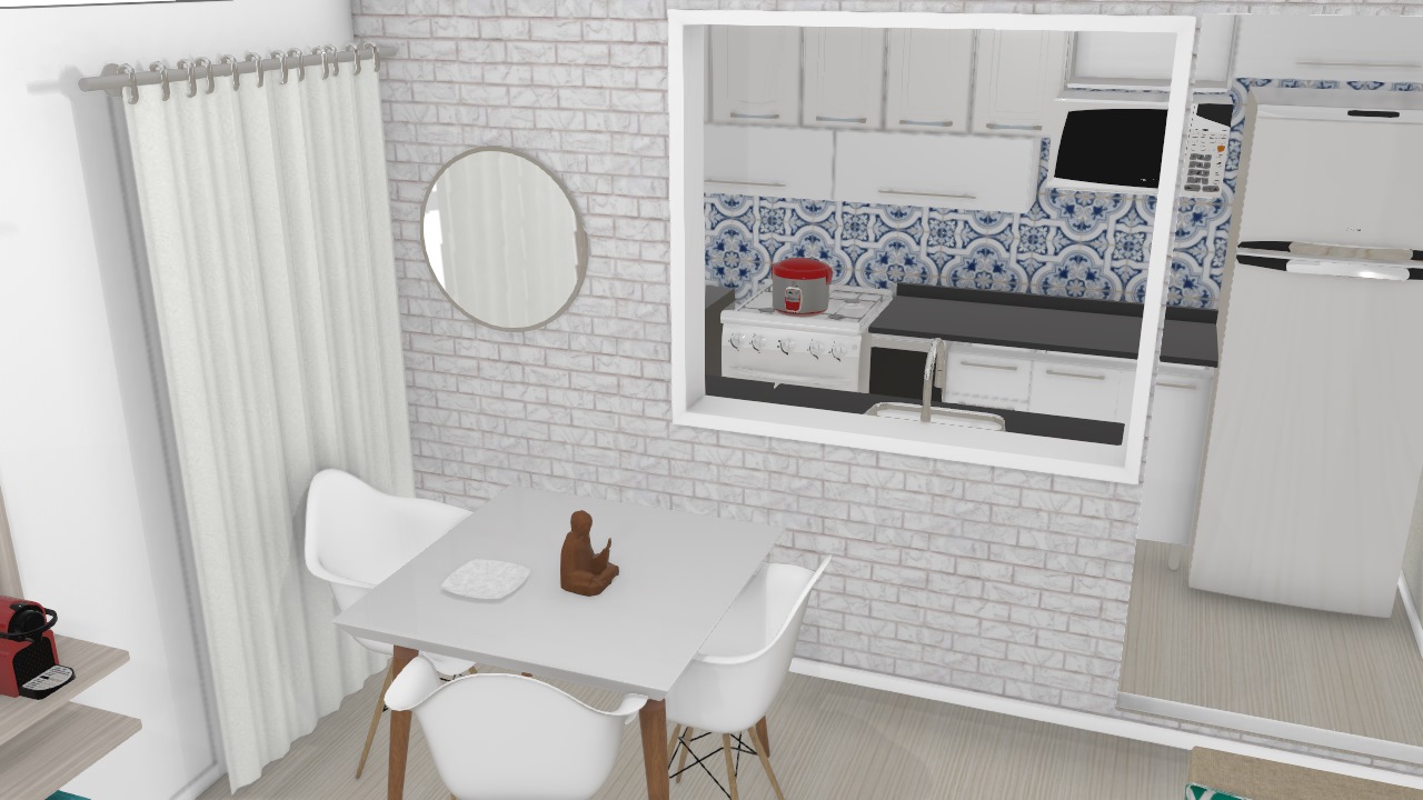 Parede de cozinha 3D - papel de parede