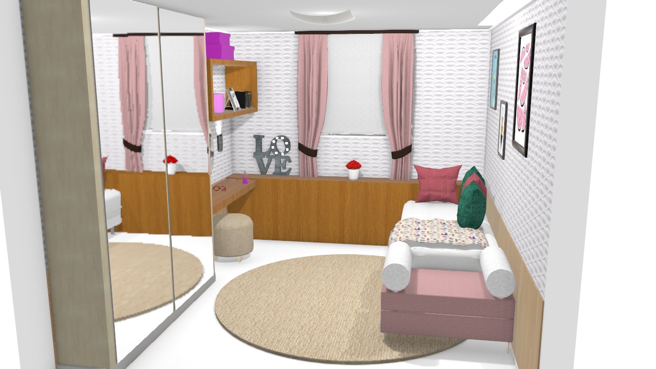 Meu projeto #Quarto pequeno , aproveitamento do espaço