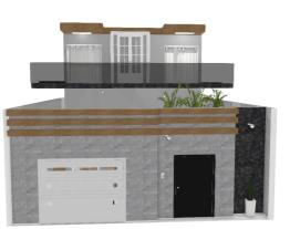 Projeto - Casa com fachada 