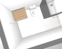 Apartamento com um conceito aberto, um quarto e um banheiro e sala e cozinha entregada.