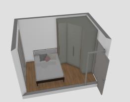 Quarto - plano e plano 28m2