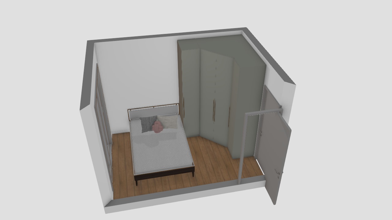 Quarto - plano e plano 28m2