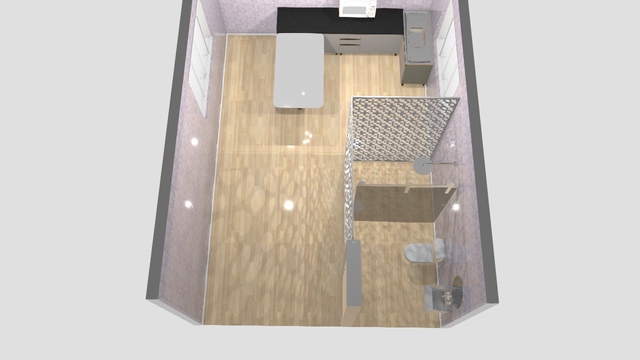 cozinha banheiro 3d