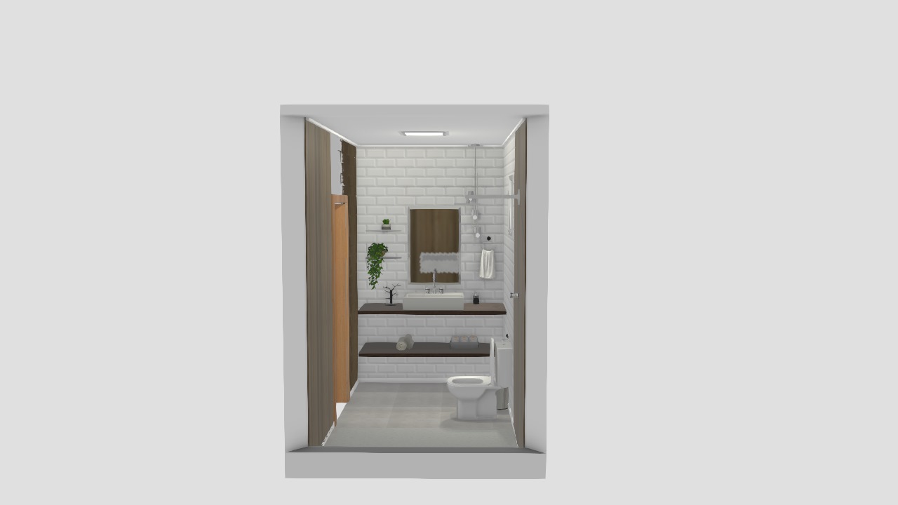Projeto banheiro pequeno e simples