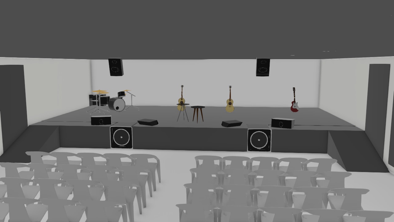 Projeto Igreja com palco