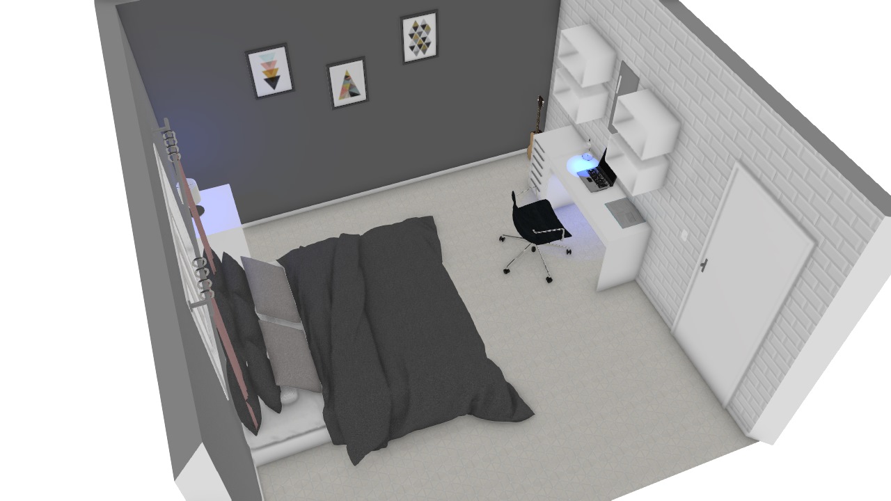 Projeto Quarto Adolescente De Bruna Planta 3d Mooble