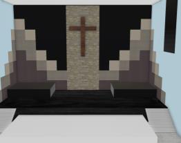 Púlpito cruz madeira