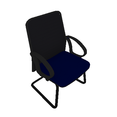 Cadeira de Escritório Tela Fixa Fixa Azul - Absolut
