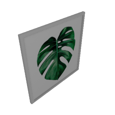 Quadro Decorativo Palmeira Branco - Kapos