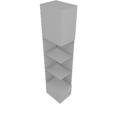 Caixa Branco MDP/ Criado Alto (Dir.) 40cm