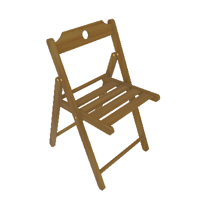 Cadeira Madeira Dobrável Tropicália Teca 78x42cm (89657932)